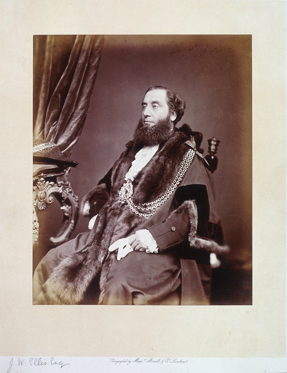 Sir John Whittaker Ellis, c. 1865 da Maull and Co