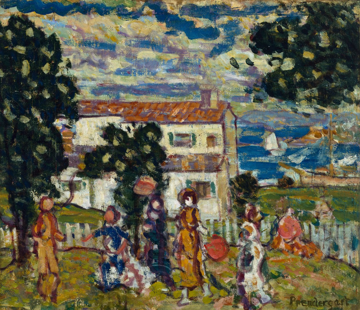Villaggio del New England, 1912-14 da Maurice Brazil Prendergast