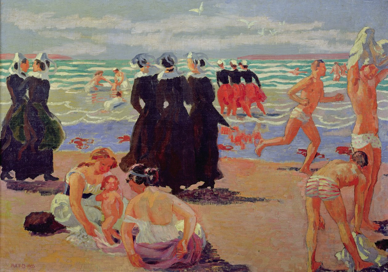 Bagno al Pardon di Sainte-Anne-la-Palud, 1905 da Maurice Denis