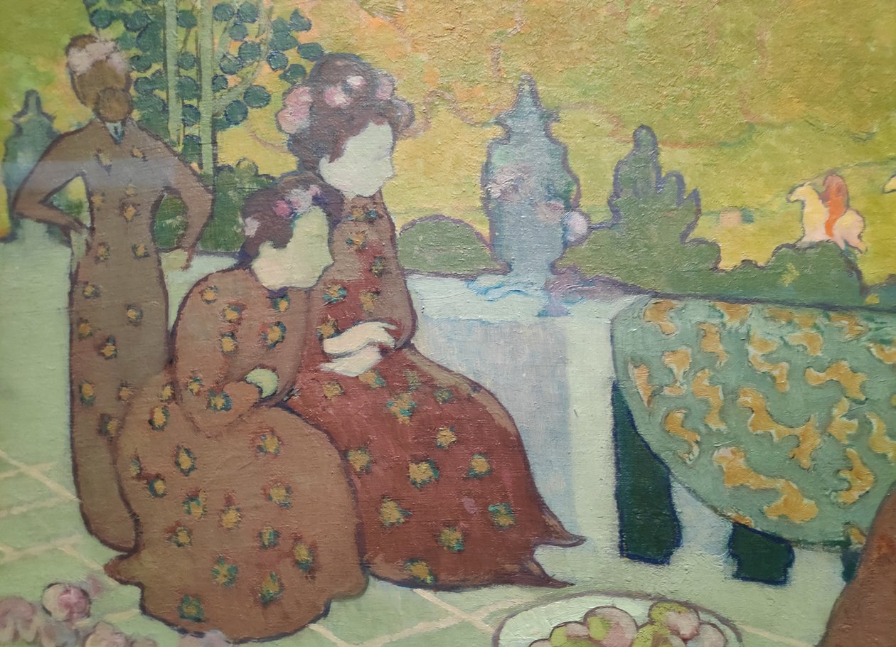 Donne sedute sulla terrazza detto anche Sera di settembre da Maurice Denis