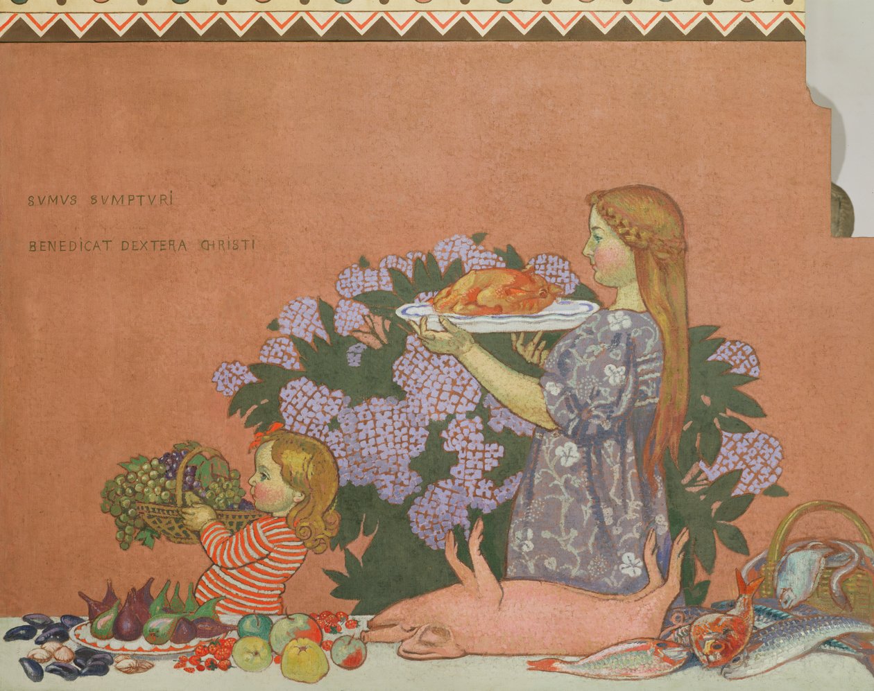 Grazia, pannello destro della decorazione della casa dell