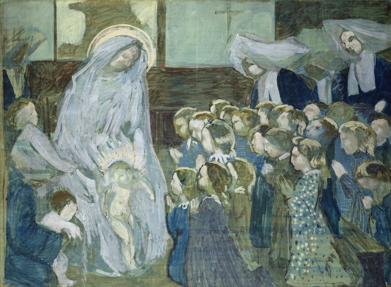 Schizzo della Vergine a scuola, 1903 da Maurice Denis