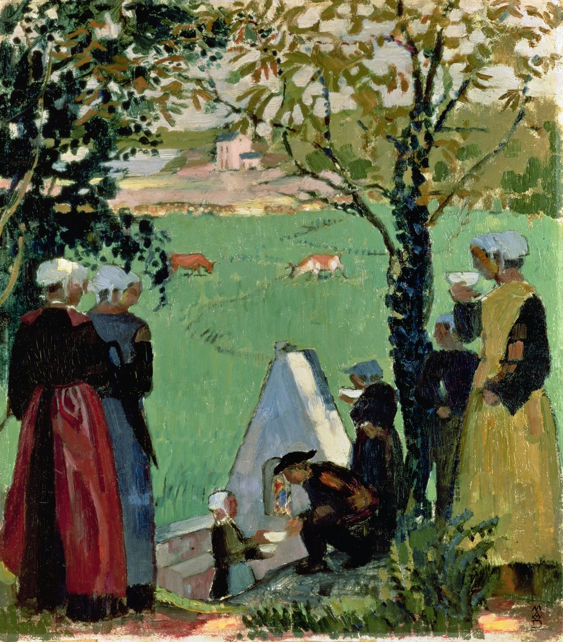 La Sorgente Sacra a Guidel, c.1905 da Maurice Denis