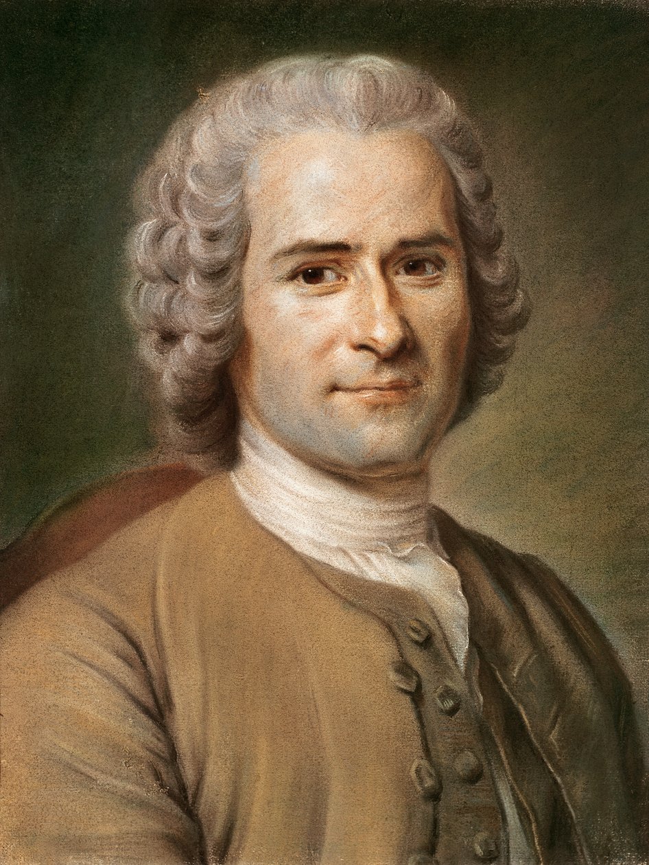 Jean-Jacques Rousseau (1712-78) dopo il 1753 da Maurice Quentin de La Tour