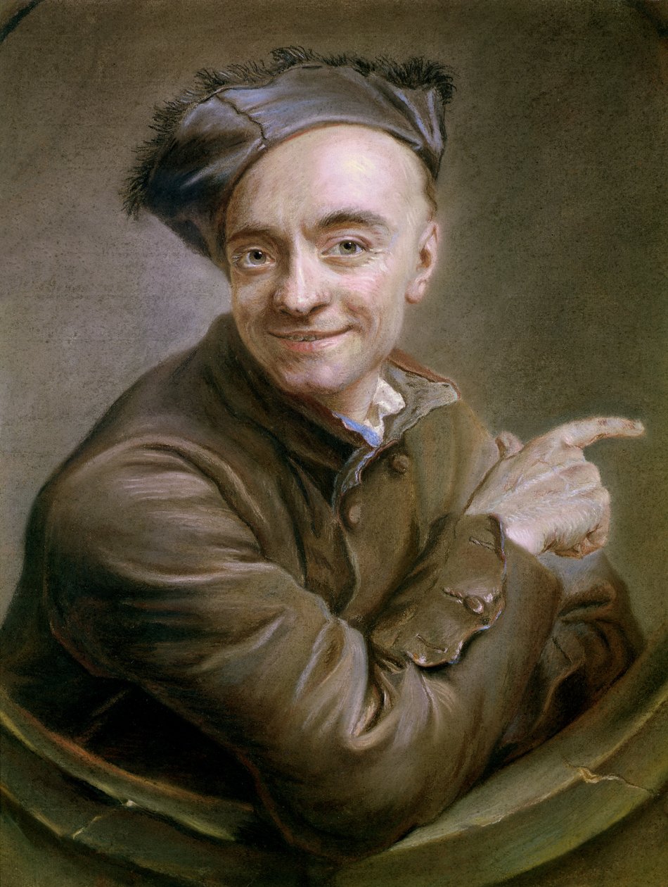 Autoritratto con il bersaglio, 1737 da Maurice Quentin de La Tour