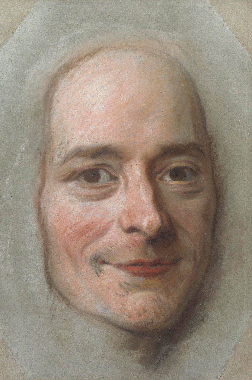 Ritratto di Voltaire, c.1750 da Maurice Quentin de La Tour