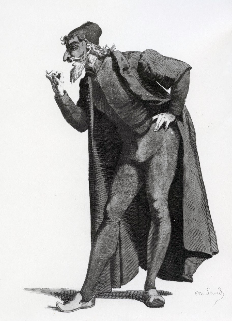 Illustrazione da Masques et Buffons da Maurice Sand