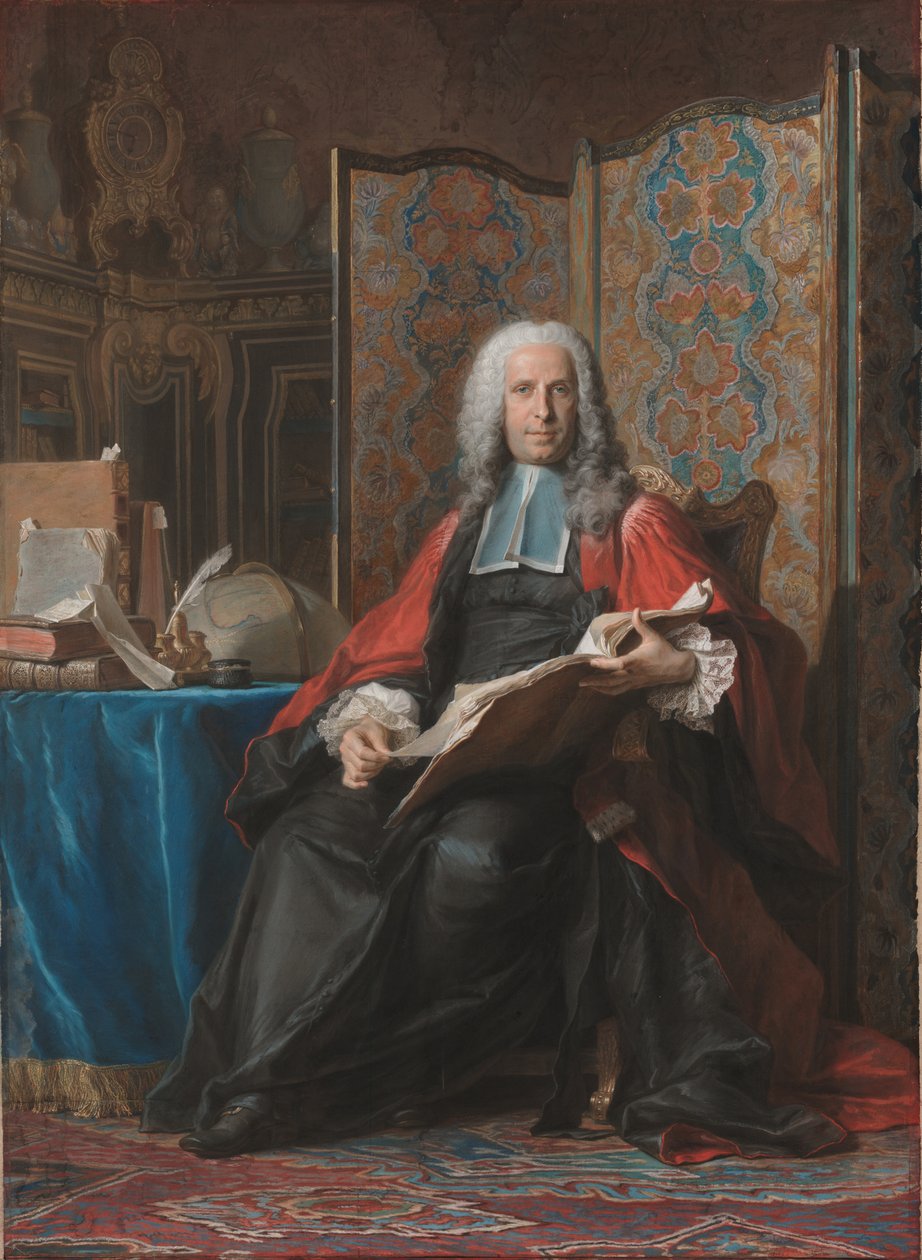 Ritratto di Gabriel Bernard de Rieux da Maurice-Quentin de La Tour