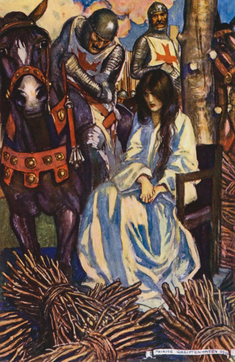 Illustrazione per Ivanhoe di Sir Walter Scott (litografia a colori) da Maurice (after) Greiffenhagen