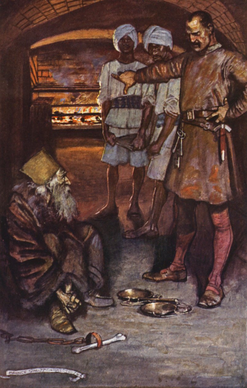 Illustrazione per Ivanhoe di Sir Walter Scott (litografia a colori) da Maurice (after) Greiffenhagen
