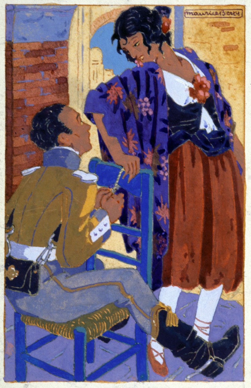 Don Jose e Carmen, c. 1930 da Maurice Berty