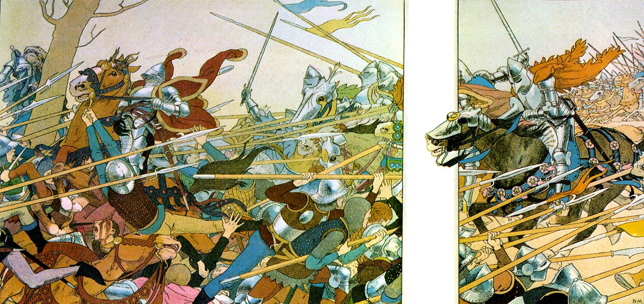 Illustrazione per il libro La Vie de Jeanne d’Arc da Maurice Boutet de Monvel