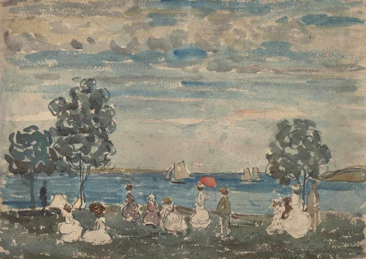 Figure su una spiaggia da Maurice Brazil Prendergast