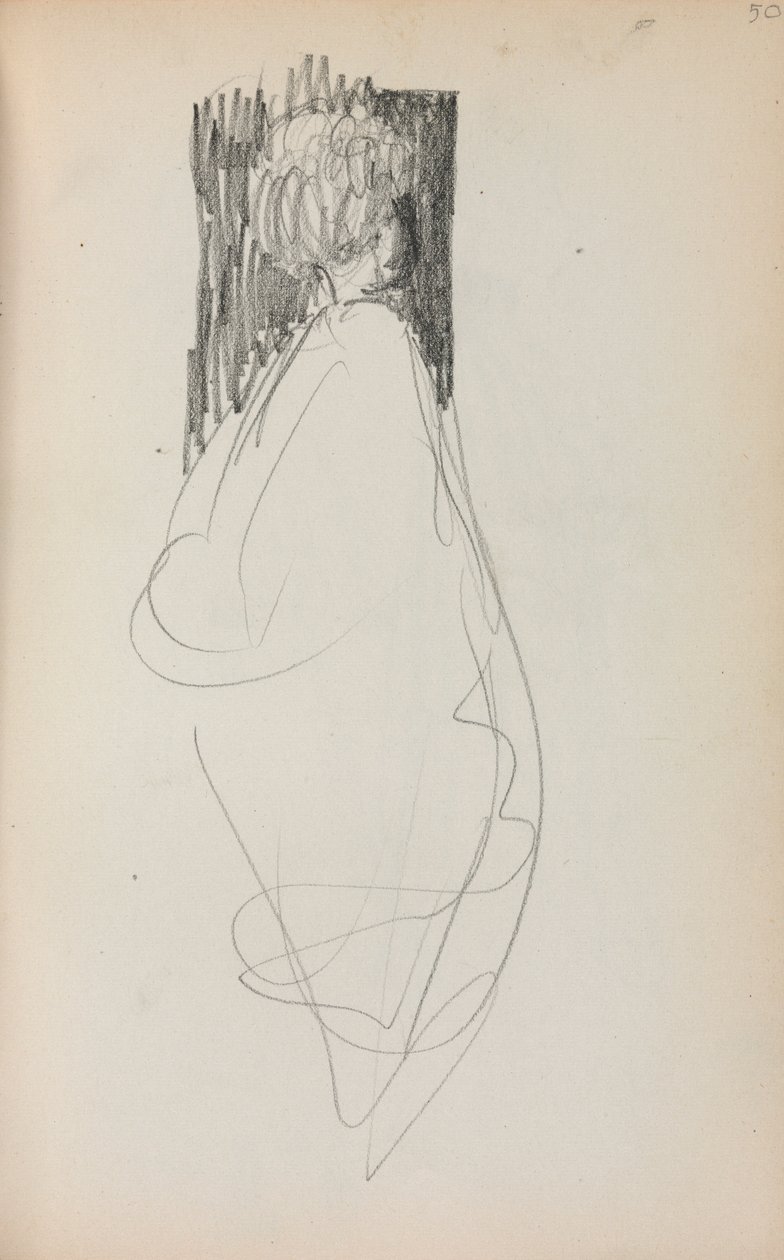 Taccuino italiano: donna in piedi pagina 50, 1898-1899 da Maurice Brazil Prendergast