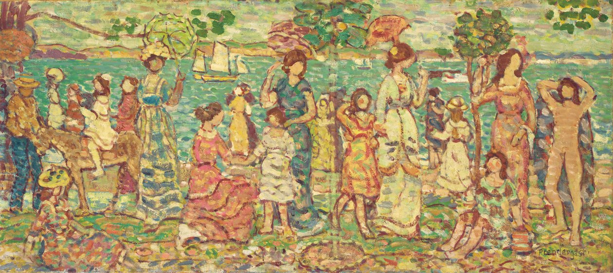 Passeggiata, c.1914-15 da Maurice Brazil Prendergast