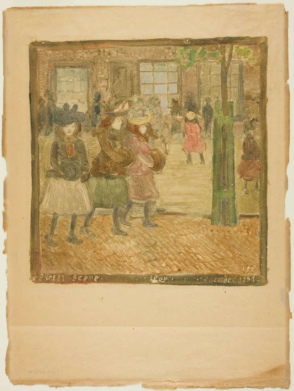 Scena di strada da Maurice Brazil Prendergast