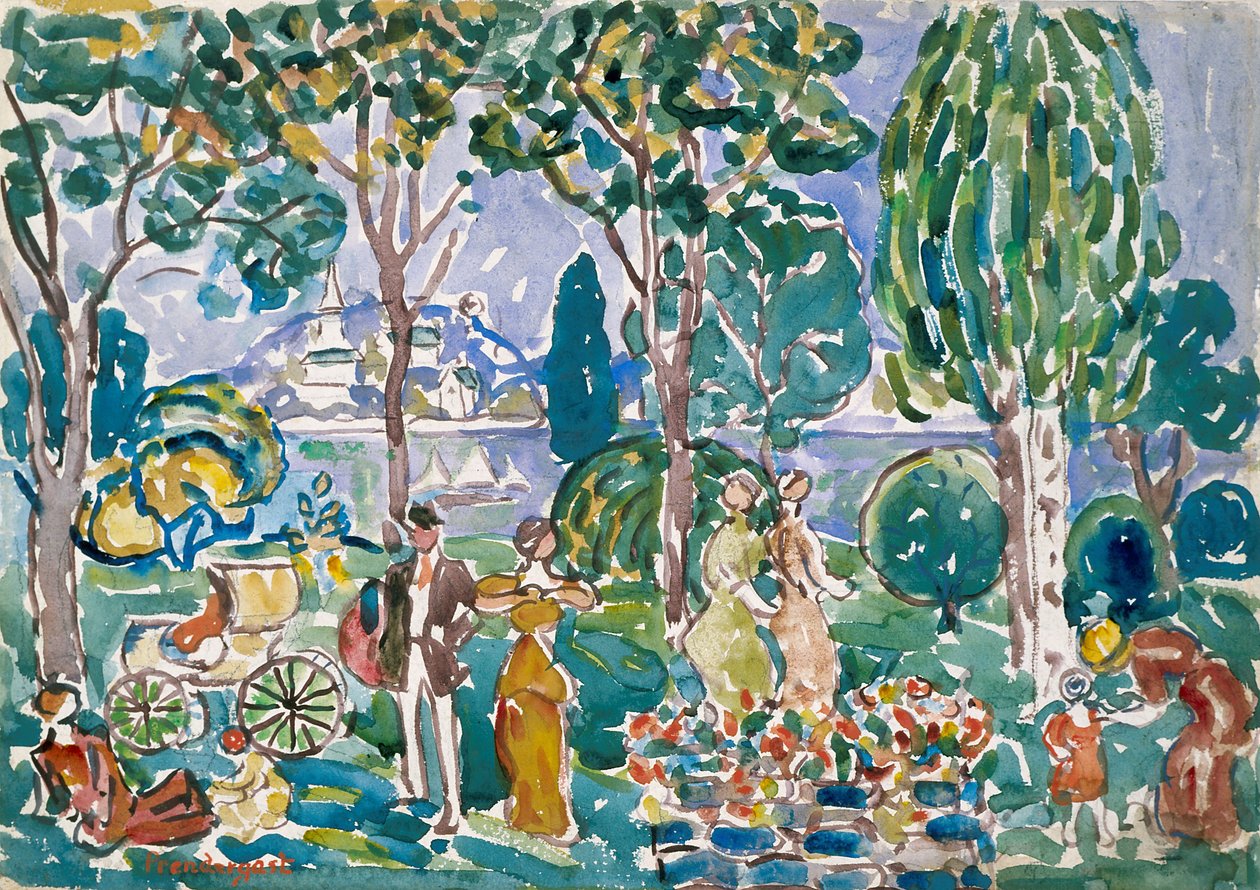 Il parco, Salem da Maurice Brazil Prendergast