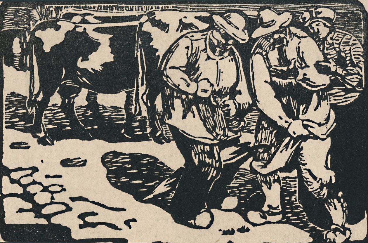 Marché En Auvergne - Da Au Pied Des Puys, 1919 da Maurice Busset