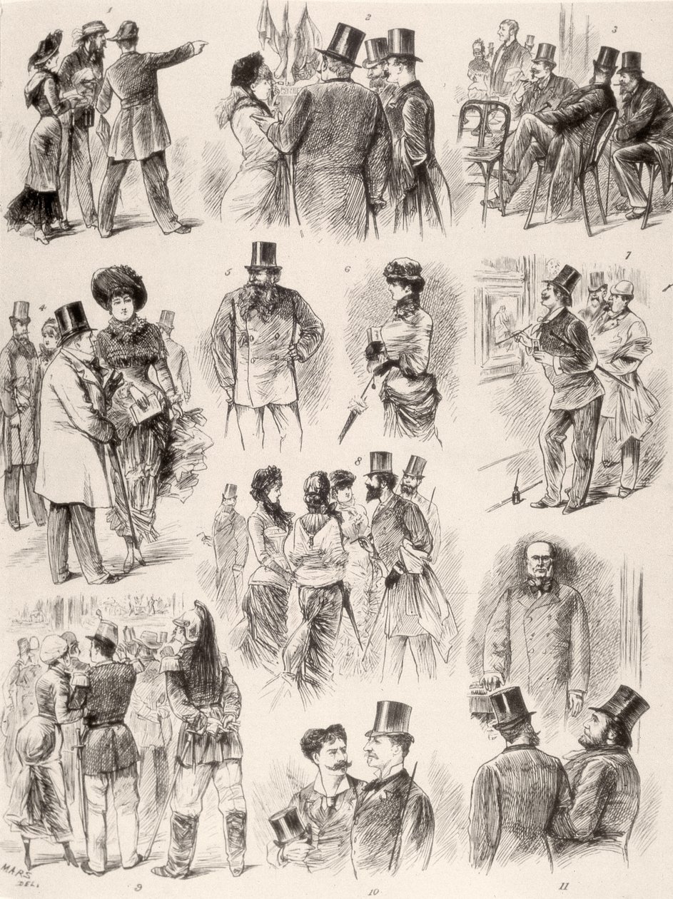 Apertura del Salon de Paris, 1880 da Maurice Charles Mathieu Bonvoisin