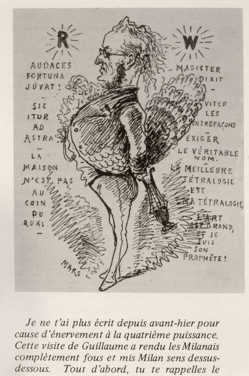 Richard Wagner, c.1875 da Maurice Charles Mathieu Bonvoisin