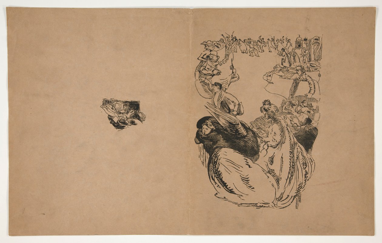 I venditori di pensieri (prova per copertina) da Maurice Delcourt