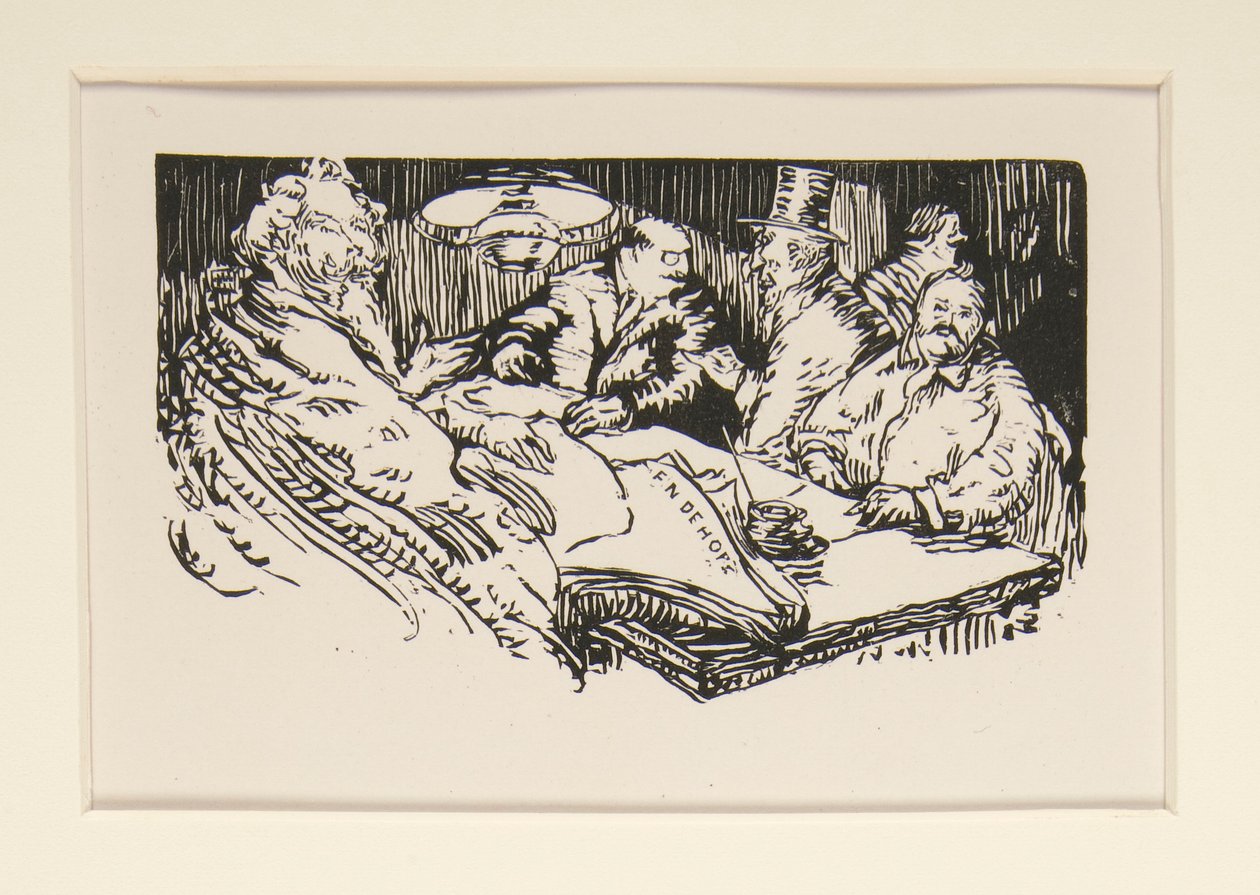 Les camelots de la Pensée, illustrazione, p. 47 da Maurice Delcourt