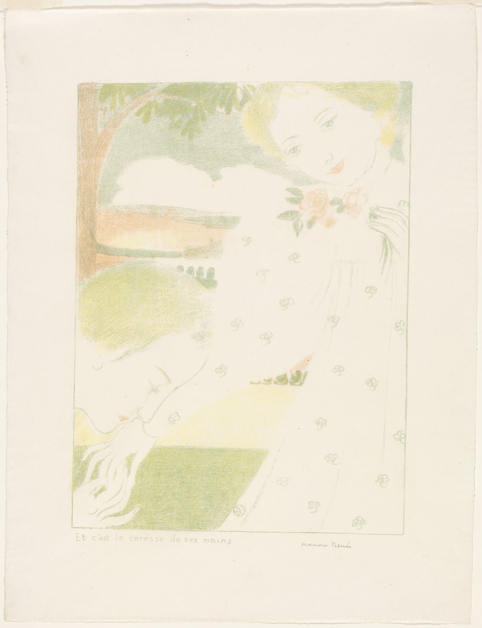 E sono le carezze delle loro mani, tavola otto da Amore da Maurice Denis