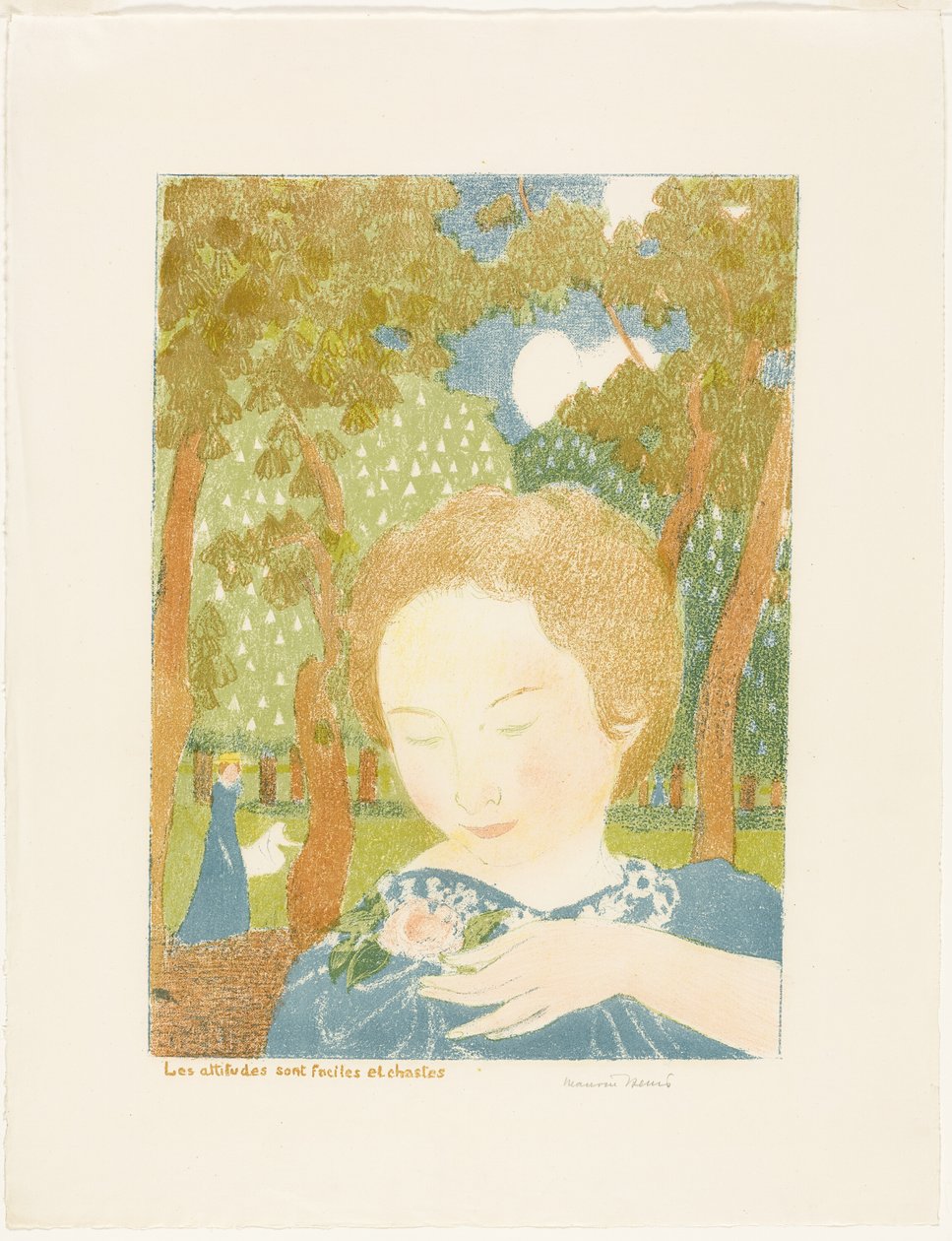 Gli atteggiamenti sono facili e casti, tavola due da Amore da Maurice Denis