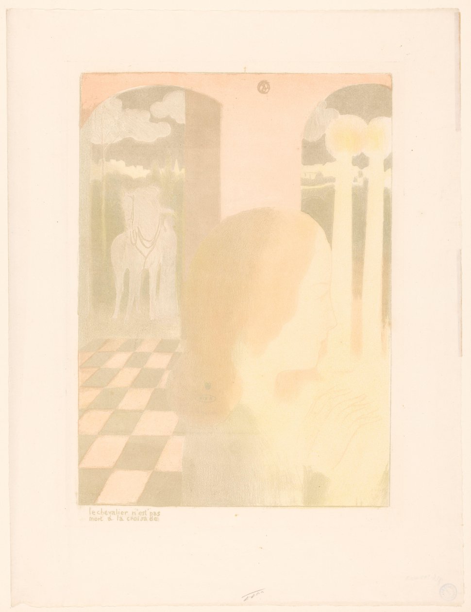 Dama che aspetta il suo cavaliere amato da Maurice Denis
