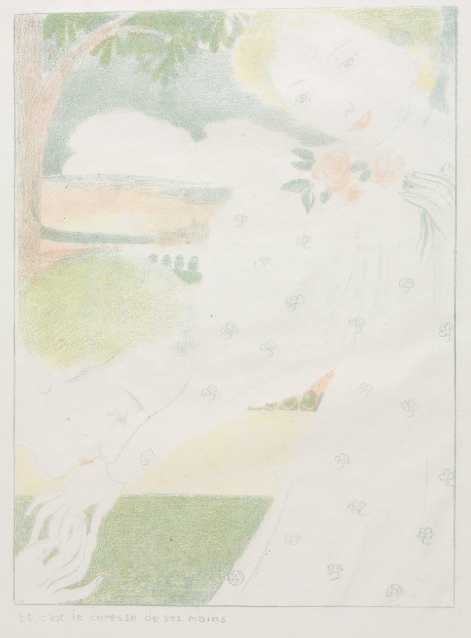 Amore: Pl. 8, Ed è la carezza delle mani da Maurice Denis