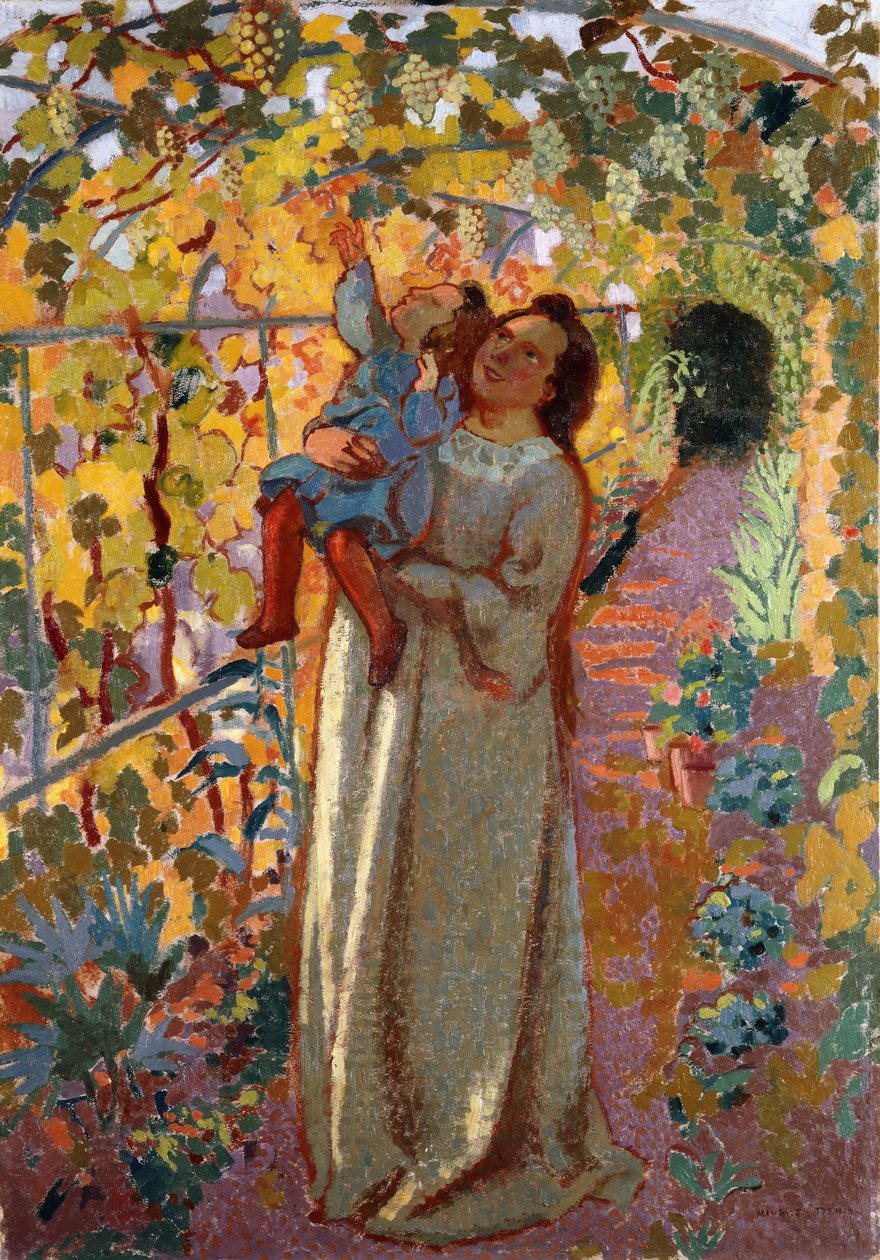 Madre e figlio sotto la vite da Maurice Denis