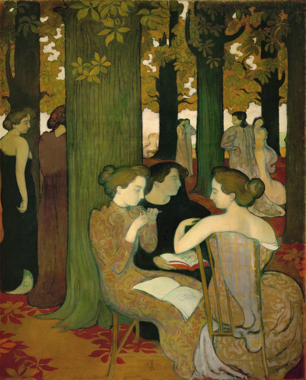 Muse... (pittura su tela) da Maurice Denis