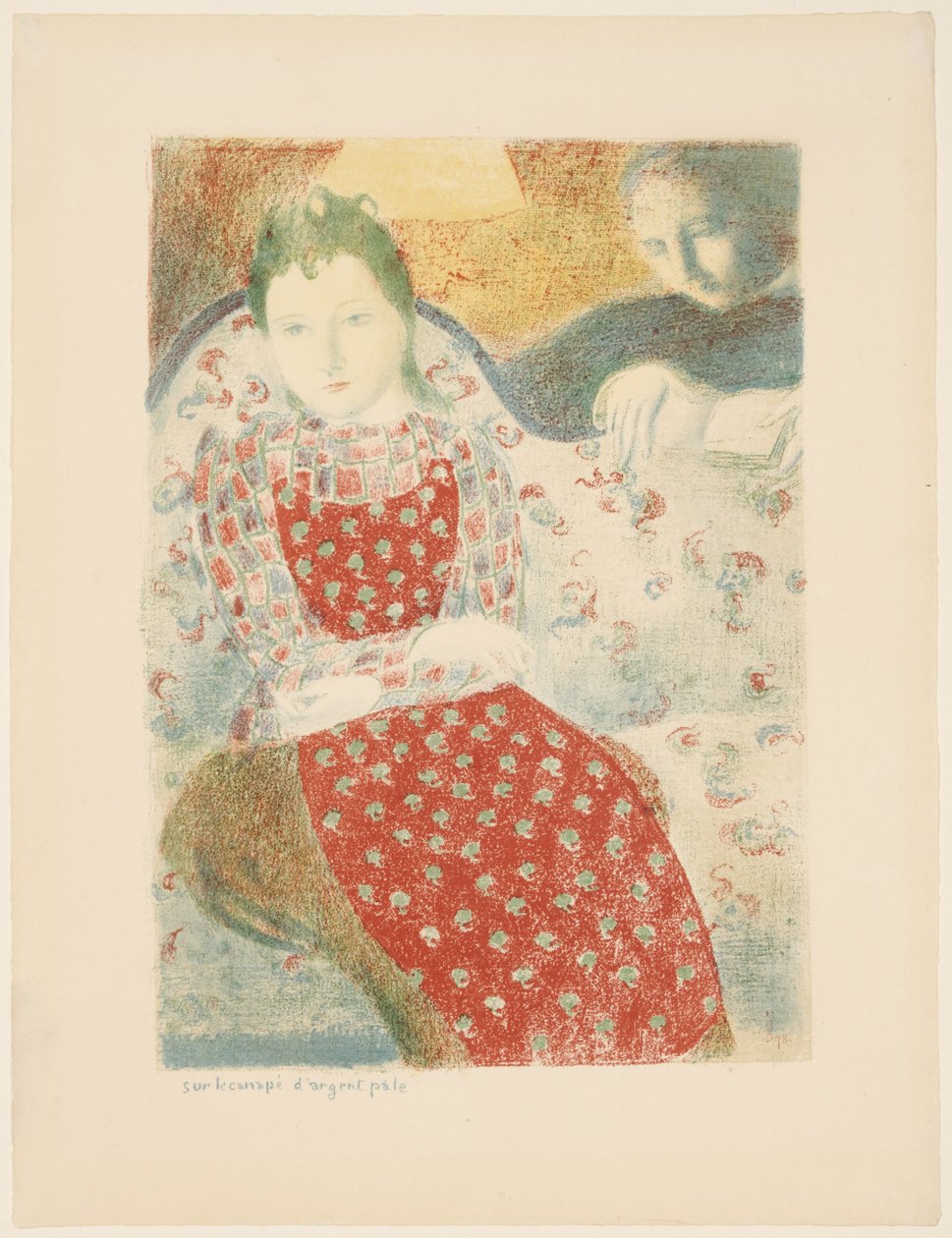Auf dem blassen silbernen Sofa da Maurice Denis