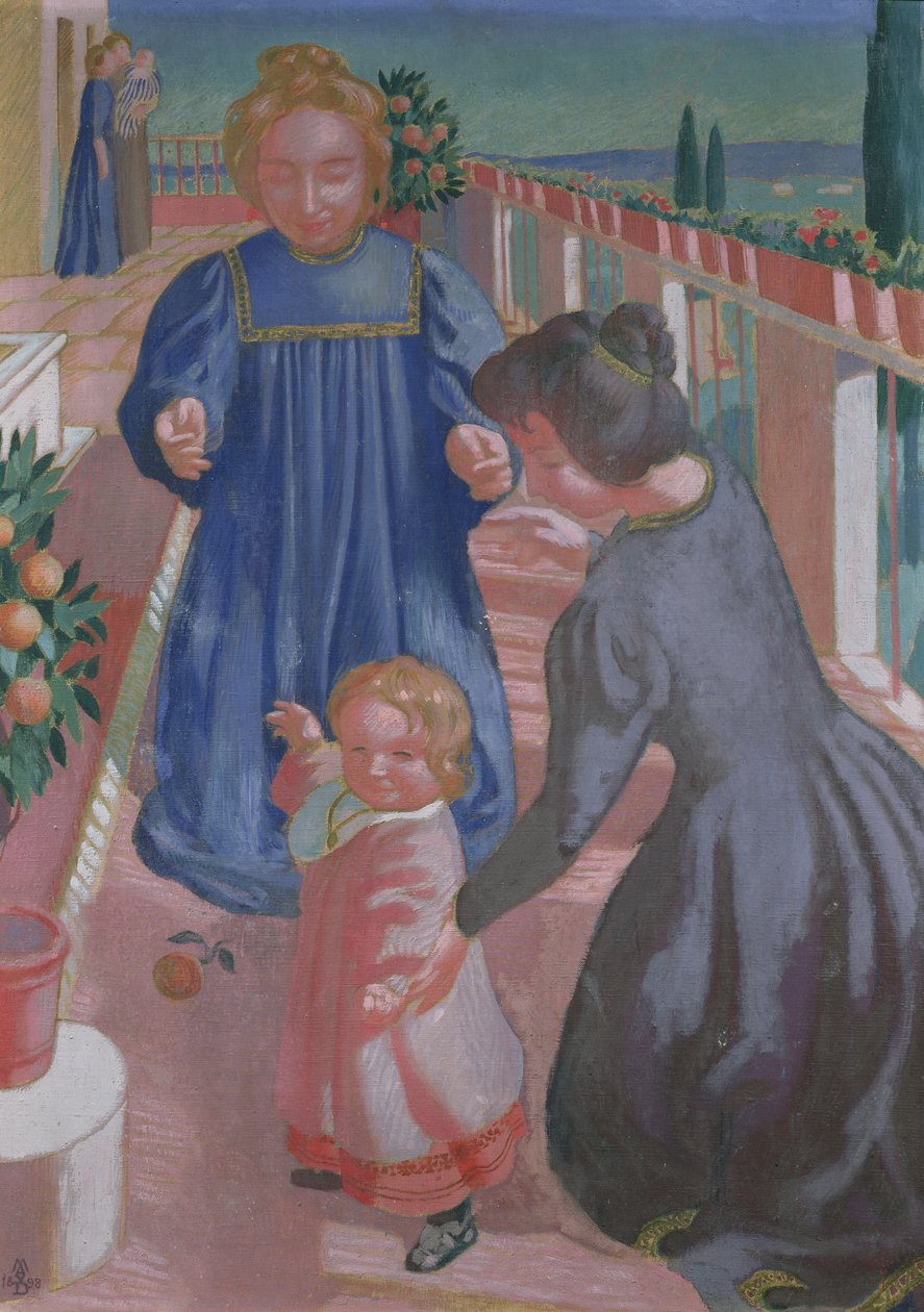 I primi passi sulla terrazza a Fiesole, 1898 da Maurice Denis