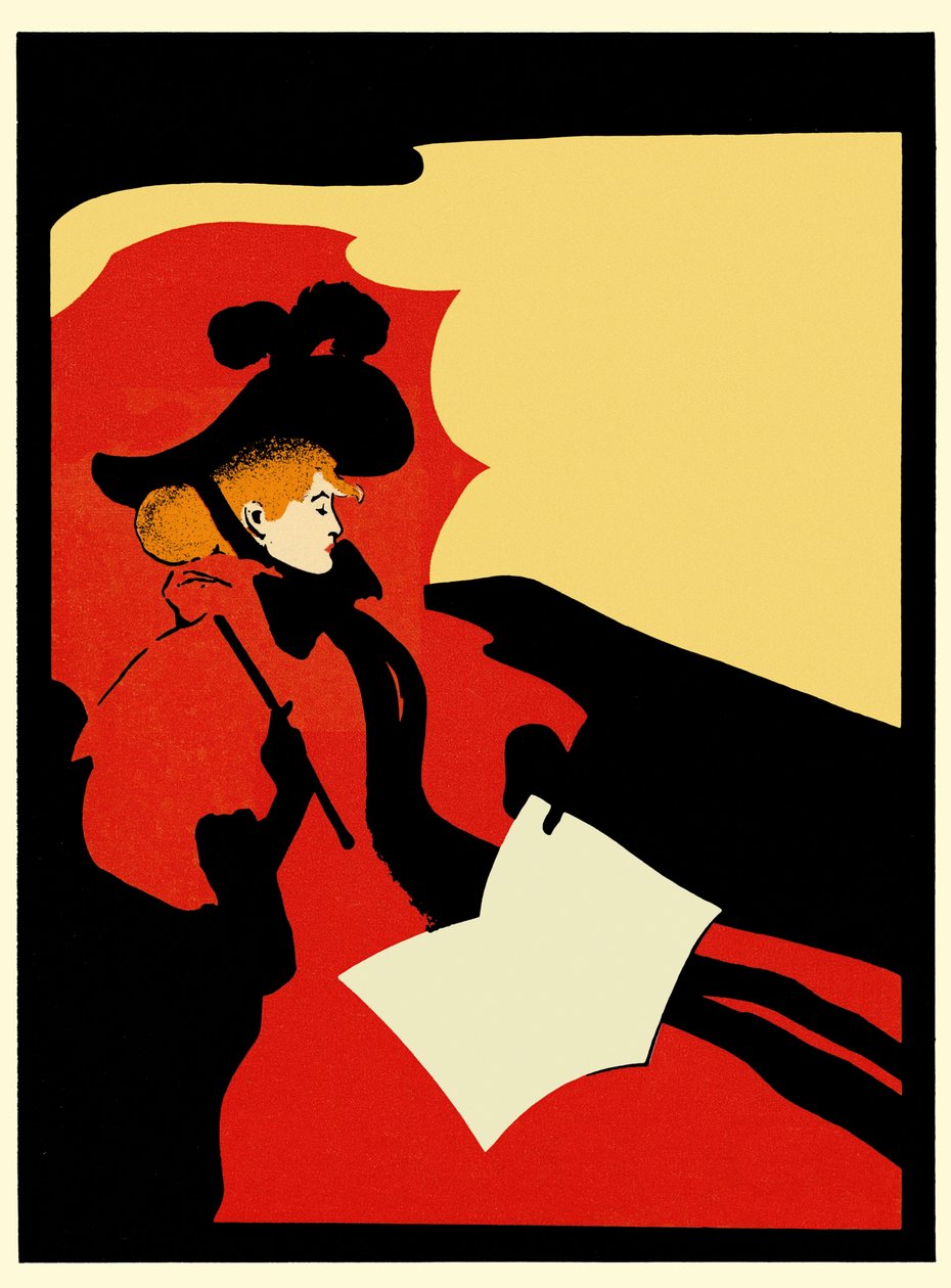 LIBERTY READER Elaborazione senza lettere del poster da Maurice Greiffenhagen