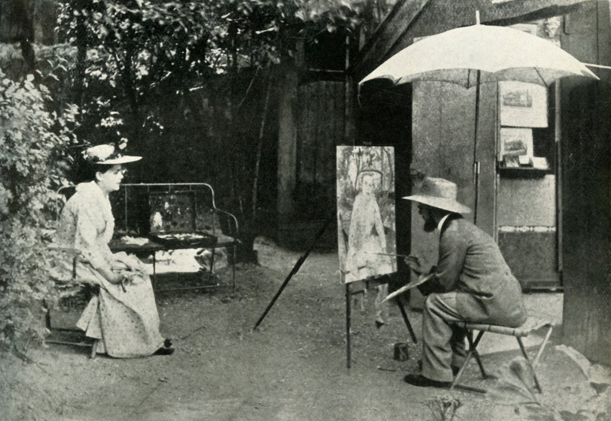Toulouse-Lautrec dipinge Berthe la Sourde, 1890, 1947 da Maurice Joyant