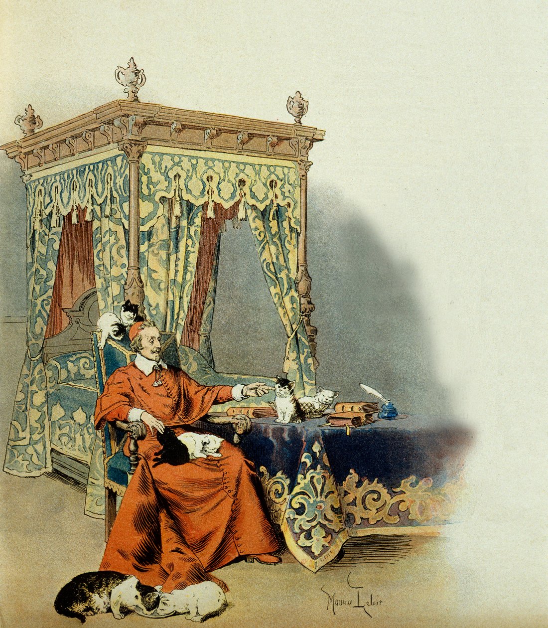 Storia della Francia: Cardinale Richelieu (Armand Jean du Plessis) da Maurice Leloir