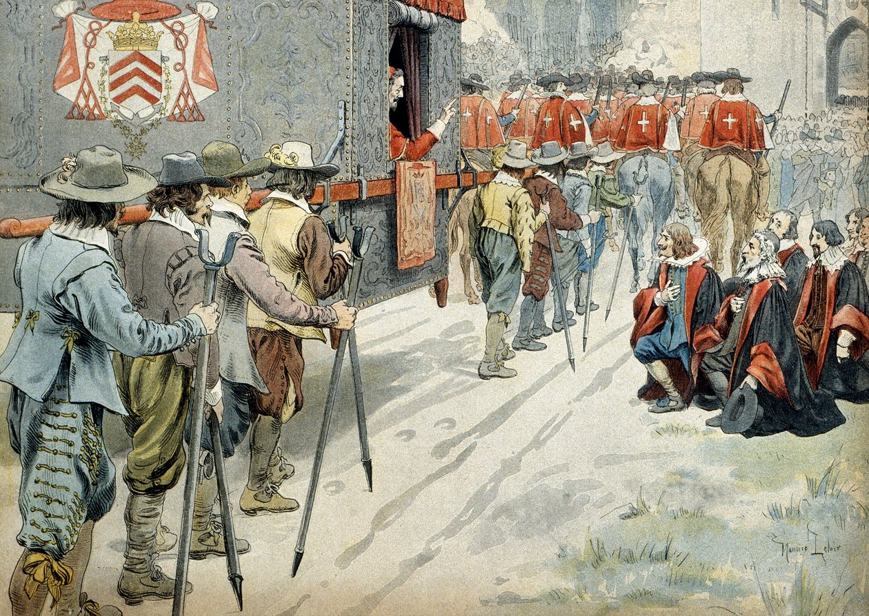 Storia di Francia: Nel 1642, il Cardinale Richelieu da Maurice Leloir