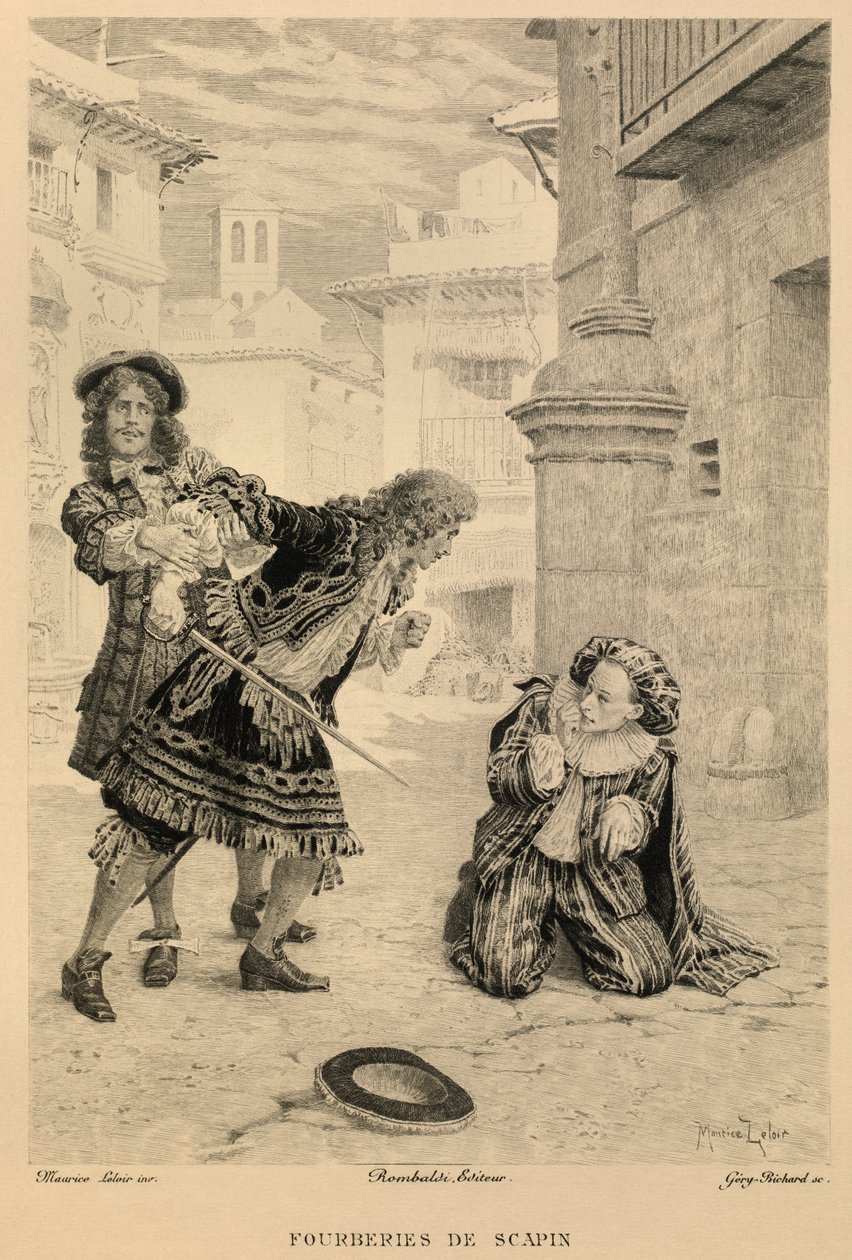 Les fourberies de Scapin di Moliere da Maurice Leloir