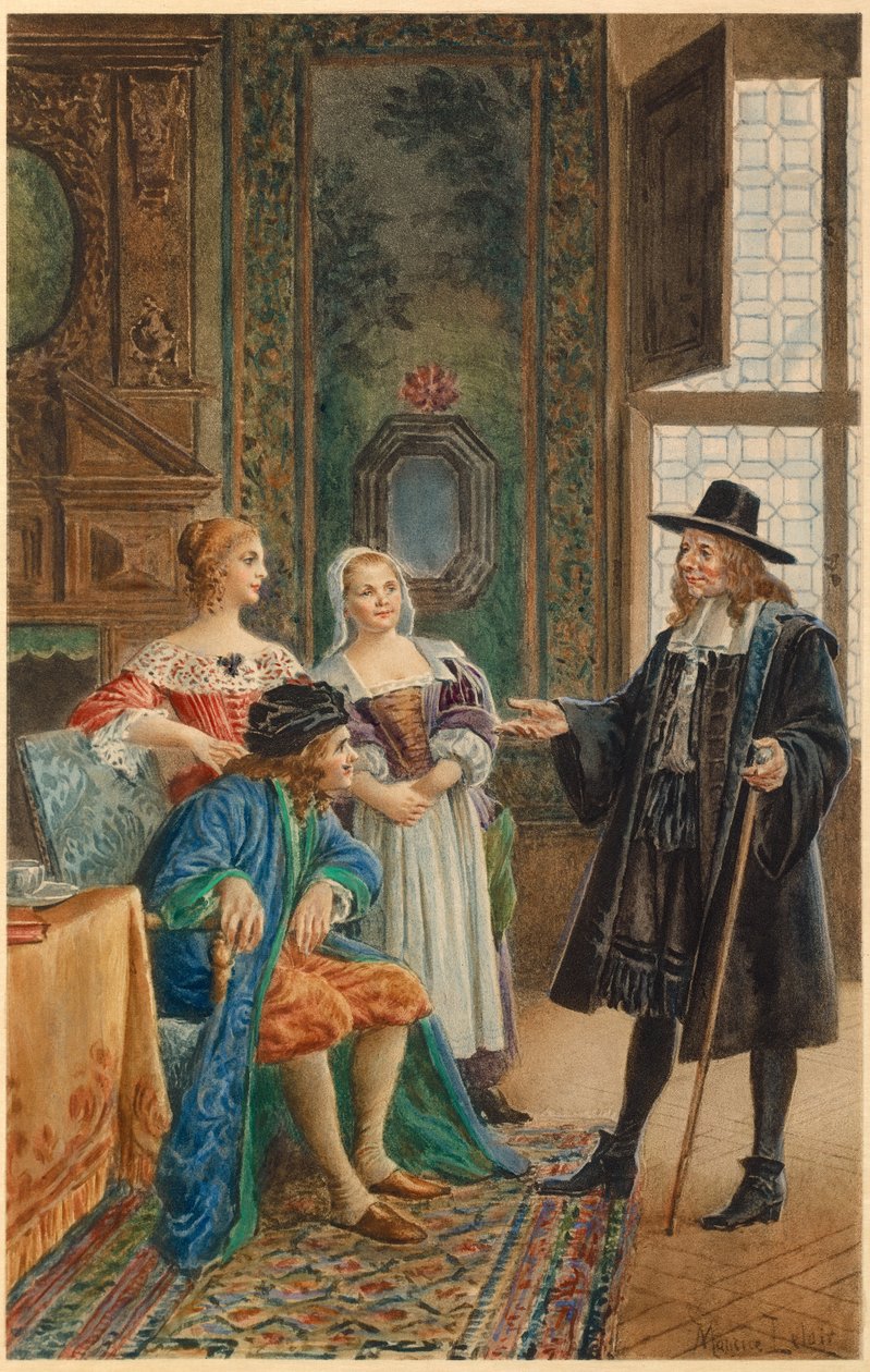 Moliere malade (illustration) da Maurice Leloir