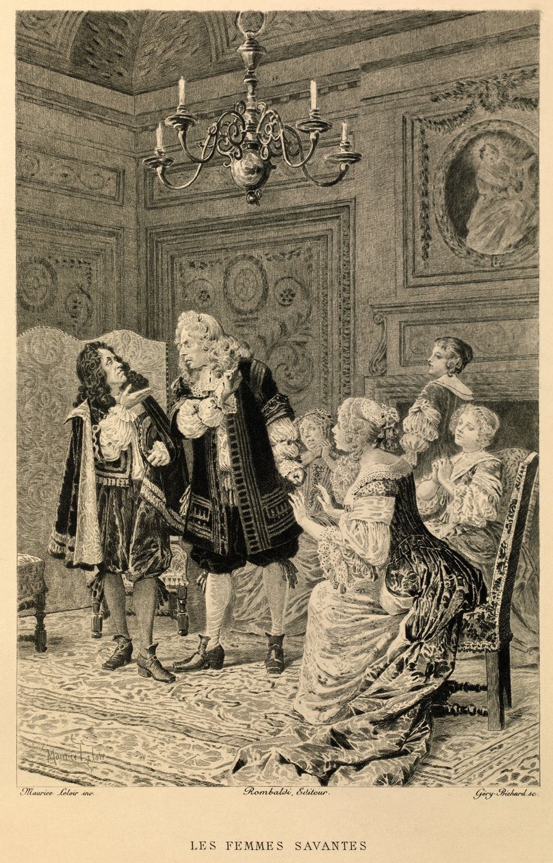 Le Femmes Savantes di Moliere da Maurice Leloir