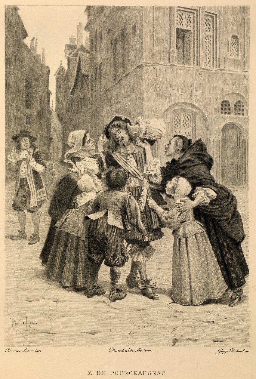 Monsieur de Pourceaugnac di Moliere da Maurice Leloir