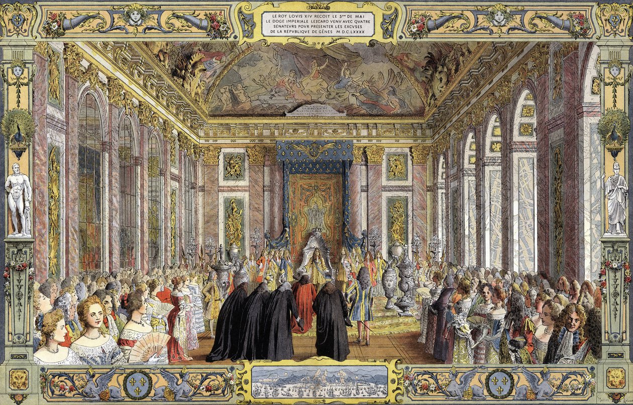 Riparazione fatta a Luigi XIV, noto come il Re Sole da Maurice Leloir