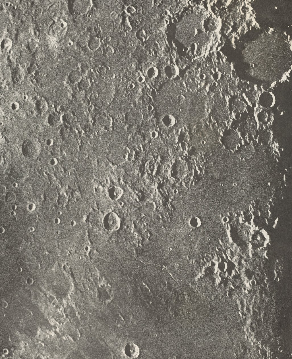 Fotografia Lunare Albategnius - Triesnecker - Manilius da Maurice Loewy