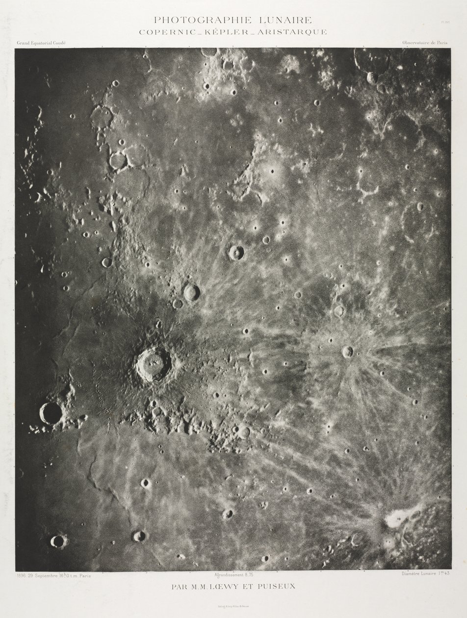 Fotografia lunare: Copernico-Keplero-Aristarcho da Maurice Loewy
