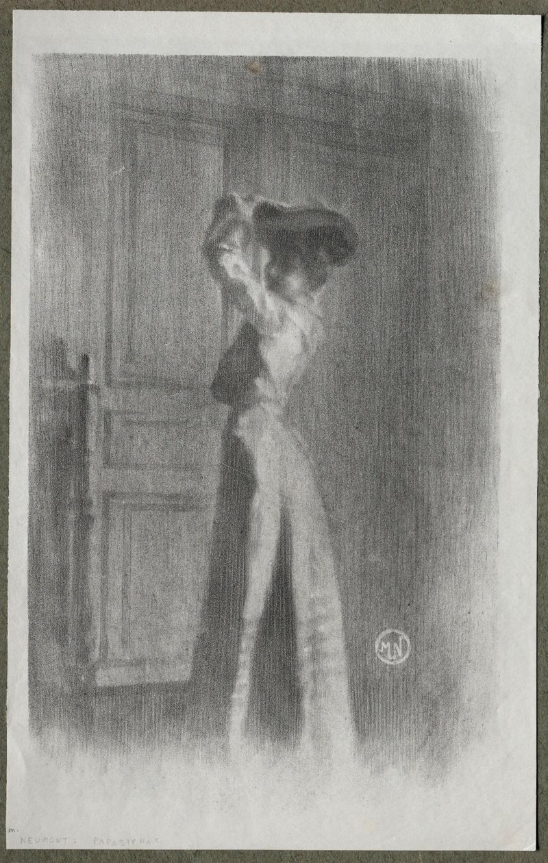 Donna alla moda da Maurice Louis Henri Newmont