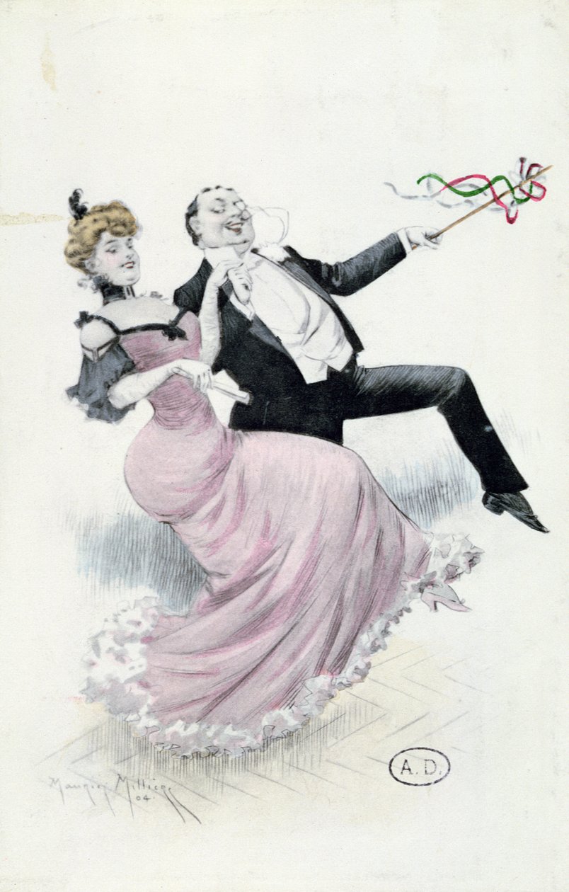 Gioia di Vivere, cartolina c.1900 da Maurice Millière