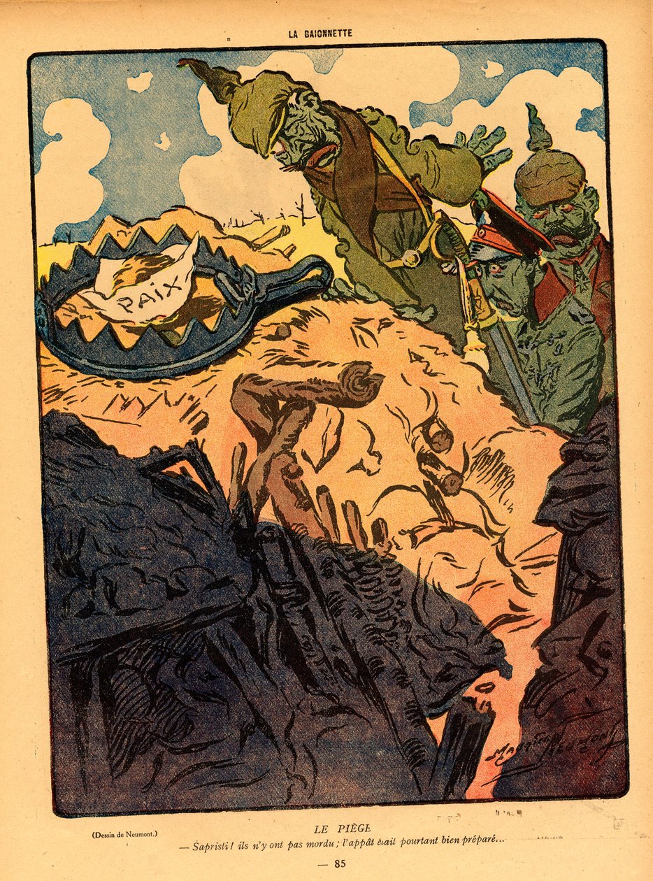 Illustrazione per la rivista "La Baionette da Maurice Neumont