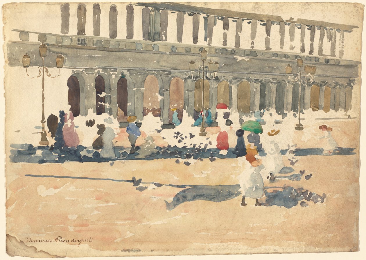 Caffè Florian a Venezia da Maurice Brazil Prendergast
