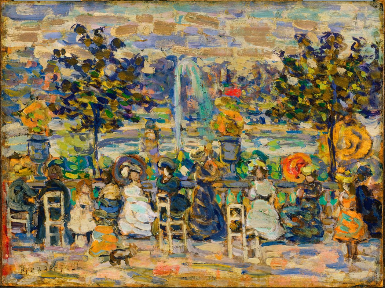 Nei giardini del Lussemburgo da Maurice Prendergast